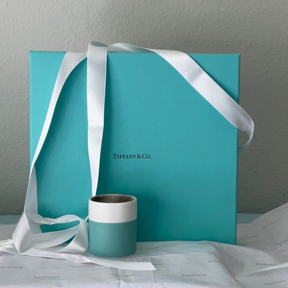 🕯 TIFFANY & CO. BLUE BOX & CANDLE VOTIVE HOLDER & RIBBON 🕯 - Picture 14 of 16